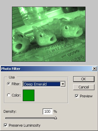 Пример использования функции Photo Filter в Photoshop
